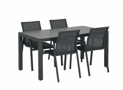 Tuinset Breeze 160x80cm met 4 tuinstoelen Party