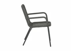 Tuinstoel Hopi 55x61x81cm - artificial rattan - antraciet