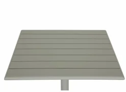 Tuintafel Lush 70x70x72cm - aluminium - greige