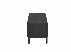 Tv-meubel Aquilano 145cm - acacia massief & decor - zwart