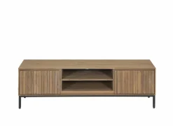 Tv-meubel Aquilano 145cm - acacia massief & decor- naturel