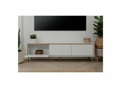 Tv-meubel Arona 175cm - melamine - wit