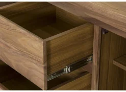 Tv-meubel Carbone 170cm - sheesham massief & fineer & decor - naturel