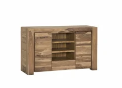 Tv-meubel Carbone 150cm - sheesham massief & decor - naturel