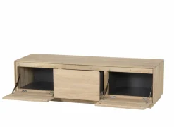 Tv-meubel Caviar 165cm - eik massief & decor - naturel