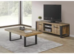 Tv-meubel 157cm - decor - bruin & zwart