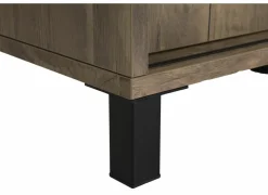 Tv-meubel 179cm - decor - old teak & matt black