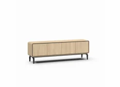 Tv-meubel 215cm - melamine - brushed sand oak nature