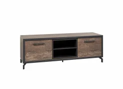 Tv-meubel 184cm - melamine - bruin