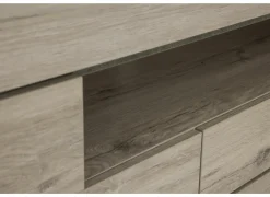 Tv-meubel Etna 125cm - decor - millenium eik & lichtgrijs