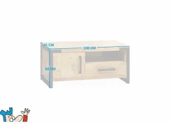 Tv-meubel Galaxy 108cm - lamulux - mango