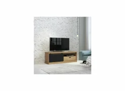Tv-meubel Kaszimiro 163cm - decor - waterford eik & zwart