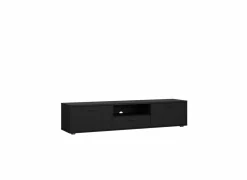 Tv-meubel Media 177cm - melamine - zwart