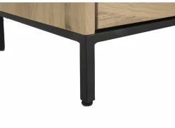 Tv-meubel Nomade 150cm - eik massief & fineer & decor - naturel