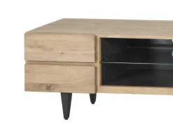 Tv-meubel Palacio 150cm - eik massief & decor - naturel