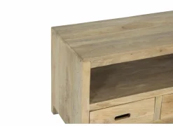 Tv-meubel Ploutos 89cm - mango massief - naturel