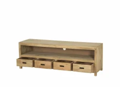 Tv-meubel Ploutos 165cm  - mango massief - naturel