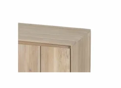 Tv-meubel Polar 145cm - eik massief & fineer & decor - naturel