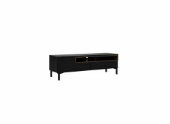 Tv-meubel Roomers 156cm - decor - zwart & walnoot