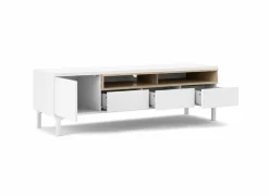 Tv-meubel Roomers 156cm - decor - witte eik