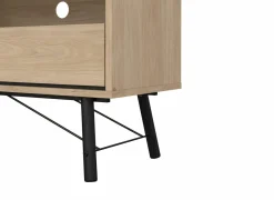 Tv-meubel Ry 151cm - decor - bruin & zwart