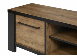 Tv-meubel Samuel 160cm - decor - denver eik & zwart