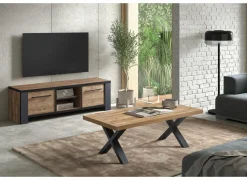 Tv-meubel Samuel 160cm - decor - denver eik & zwart