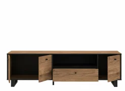 Tv-meubel Sewill 181cm - decor - eik & zwart