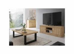Tv-meubel Valencia 155cm - melamine - lichte eik
