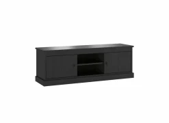 Tv-meubel Valencia 155cm - melamine - zwarte eik