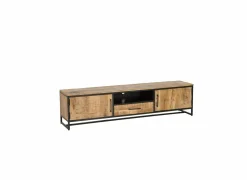 Tv-meubel Woodcraft 190cm - mango massief - bruin