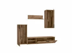 Tv-wandmeubel 213cm - decor - artisanale eik