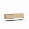Tv-wandmeubel 215cm - melamine - brushed sand oak nature