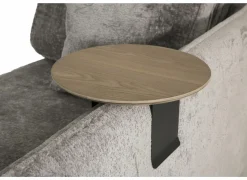 Universeel Armtafeltje 8-24cm - metaal - eiklook & zwart