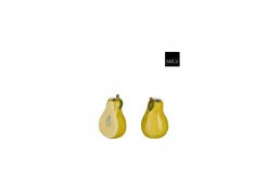 Vaas Fruit H15cm - dolomiet - geel/groen