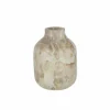 Vaas H15cm - marmer - beige