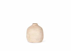 Vaas H21cm - stoneware - beige
