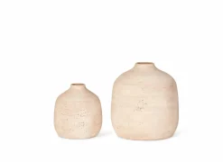 Vaas H21cm - stoneware - beige