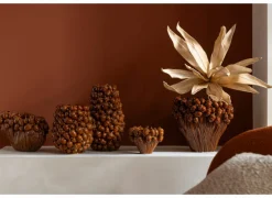 Vaas Karpo H16cm - keramiek - bruin