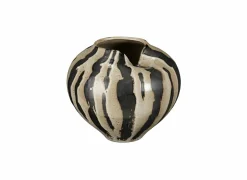 Vaas Nanda Ø23x19,5cm - stoneware - bruin