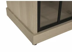 Vitrinekast 104cm - decor - natuurlijke olm