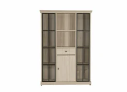 Vitrinekast 145cm - decor - natuurlijke olm