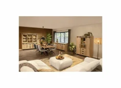 Vitrinekast Cottage 135cm - lamulux - naturel