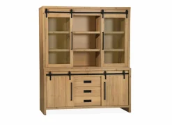 Vitrinekast Cottage 180cm - lamulux - naturel