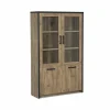 Vitrinekast Esther 110cm - decor - industrial oak