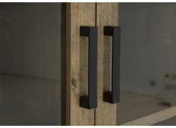 Vitrinekast Esther 110cm - decor - industrial oak