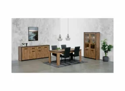 Vitrinekast Esther 110cm - decor - industrial oak