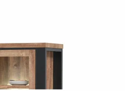 Vitrinekast Estrella 126cm - decor - industrial oak