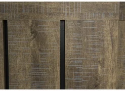 Vitrinekast Etienne 221cm - decor - zwart