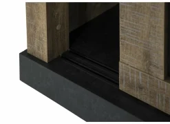 Vitrinekast Etienne 221cm - decor - zwart